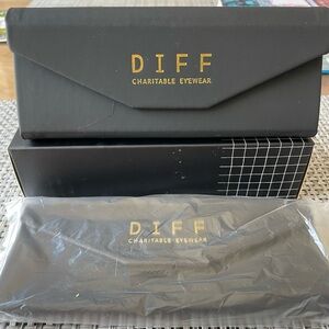 Diff eyewear glasses case black BRAND NEW